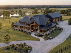 rustic barndo with massive garage